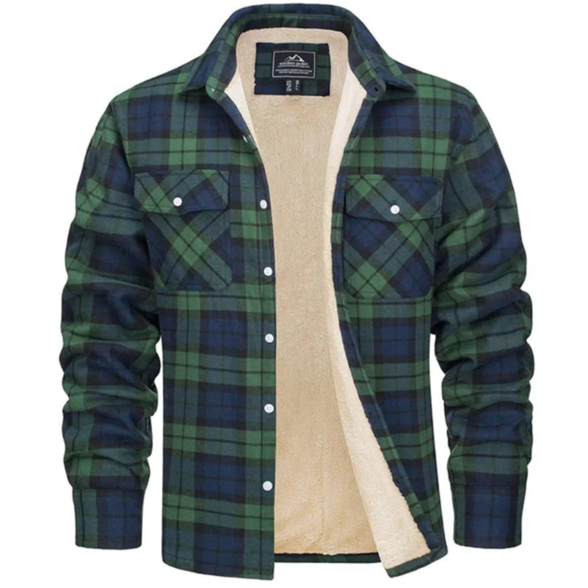 Veste à Carreaux Doublée en Polaire - Chaleur et Style pour l'Hiver