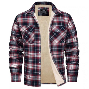 Veste à Carreaux Doublée en Polaire - Chaleur et Style pour l'Hiver
