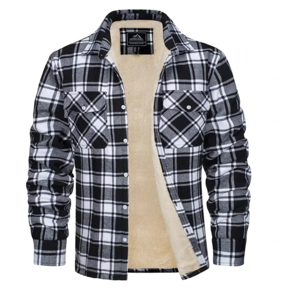 Veste à Carreaux Doublée en Polaire - Chaleur et Style pour l'Hiver