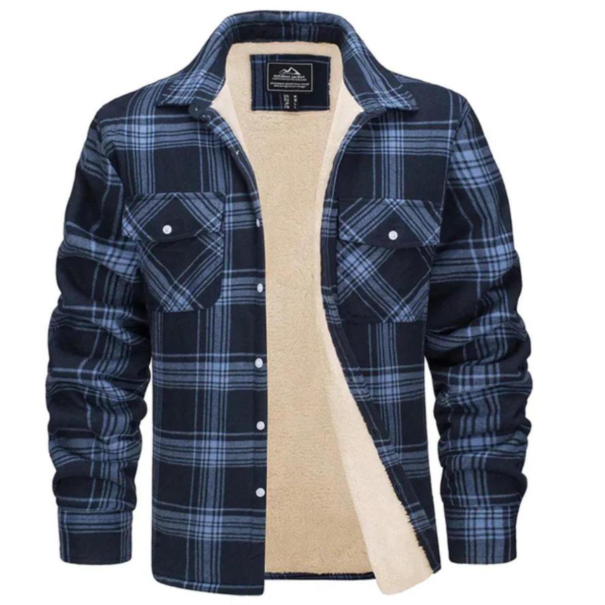 Veste à Carreaux Doublée en Polaire - Chaleur et Style pour l'Hiver