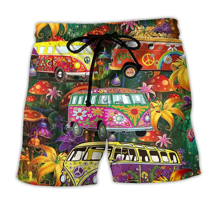 Maillots de Bain Urbains pour Été - Style Graffiti et Confort Optimal