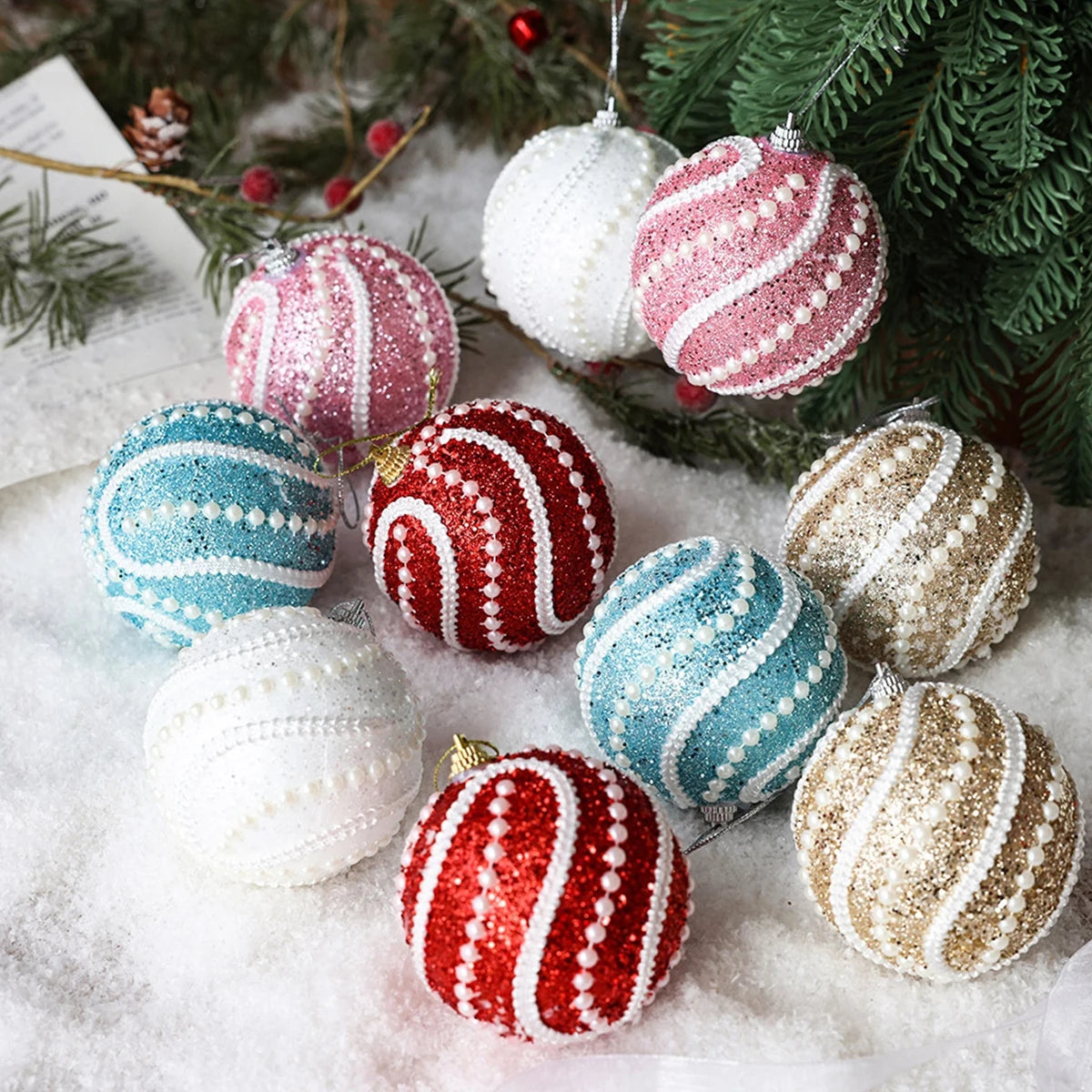Décorations Suspendues pour Arbre de Noël - Élégance et Durabilité pour Fêtes