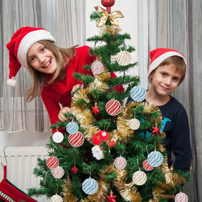 Décorations Suspendues pour Arbre de Noël - Élégance et Durabilité pour Fêtes