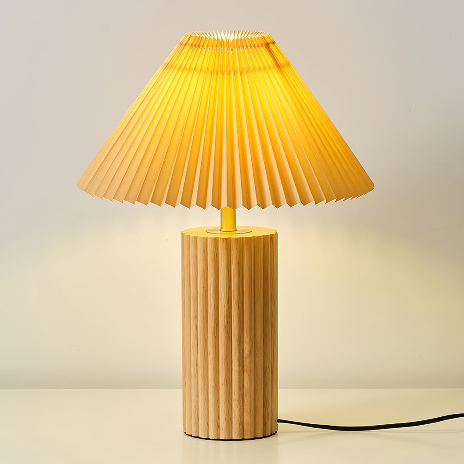 Lampe de Table Élégante en Bois - Design Classique et Moderne