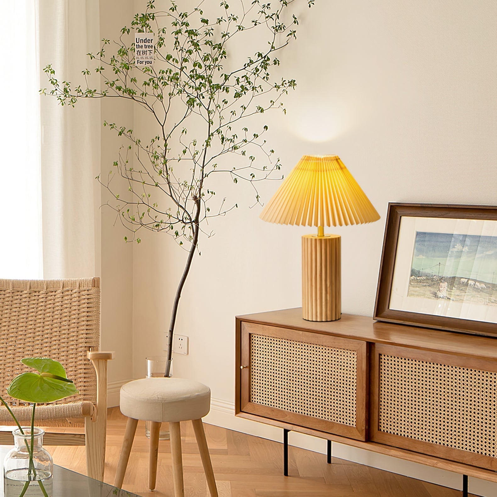 Lampe de Table Élégante en Bois - Design Classique et Moderne