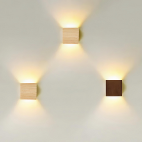 Applique Murale LED en Bois Naturel - Design Scandinave pour Espaces Minimalistes