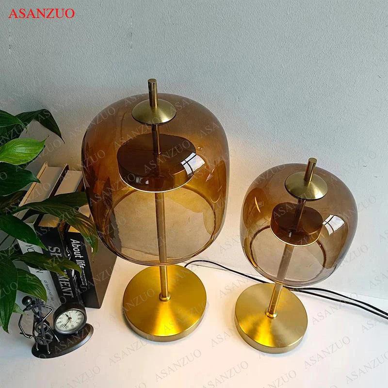 Lampe en Verre Gris Fumé - Éclairage LED Économique et Élégant