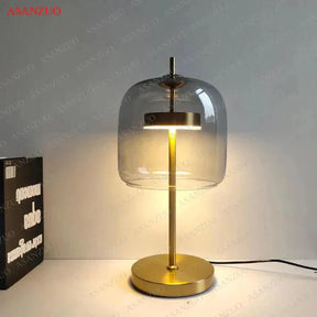 Lampe en Verre Gris Fumé - Éclairage LED Économique et Élégant