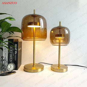 Lampe en Verre Gris Fumé - Éclairage LED Économique et Élégant