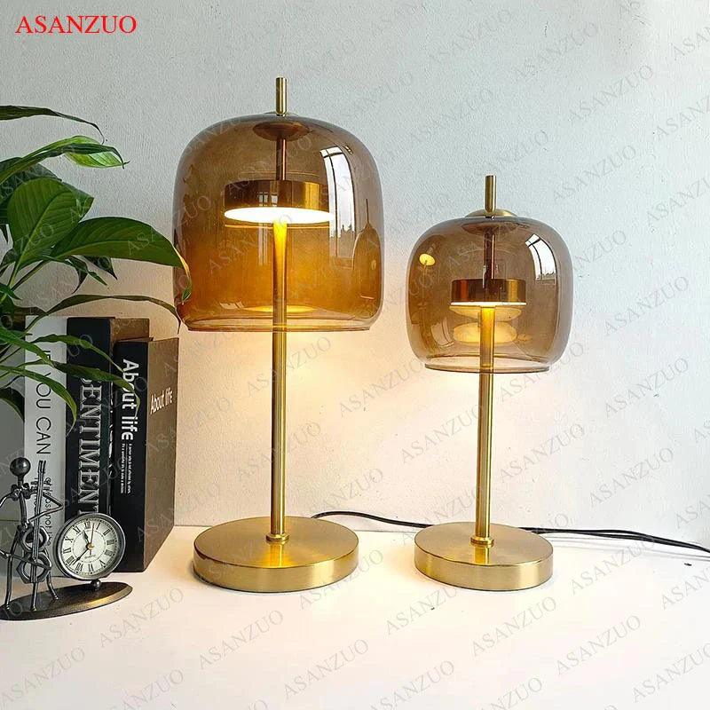 Lampe en Verre Gris Fumé - Éclairage LED Économique et Élégant