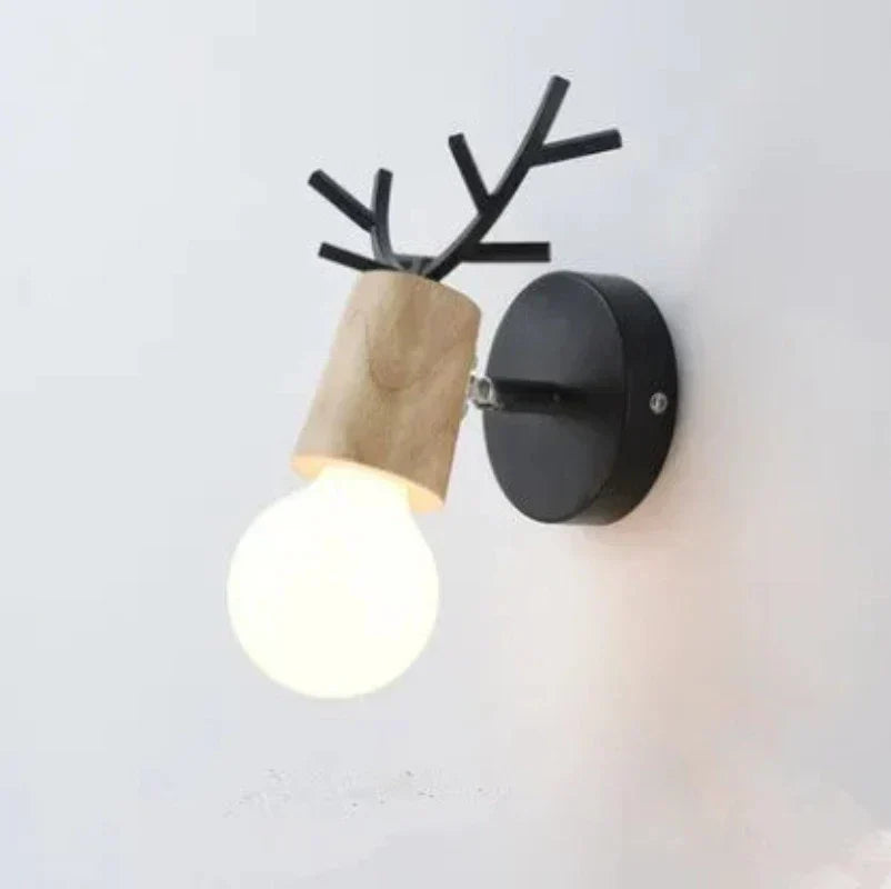 Applique Murale Thème Cornes - Éclairage Élégant et Économe en Énergie