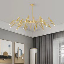 Lustre LED Moderne avec Têtes Réglables - Élégance et Efficacité Énergétique