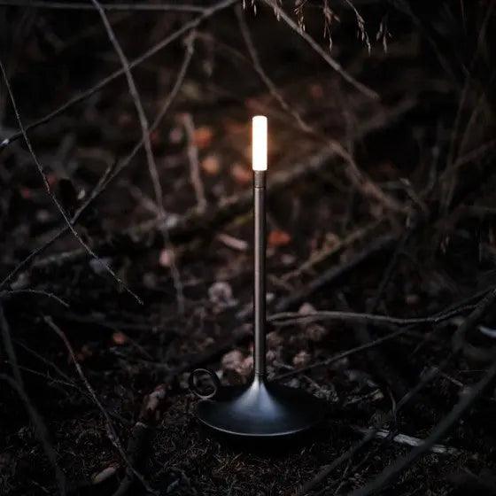 Porte-bougie Dimmable en Aluminium - Design Élégant et Rechargeable