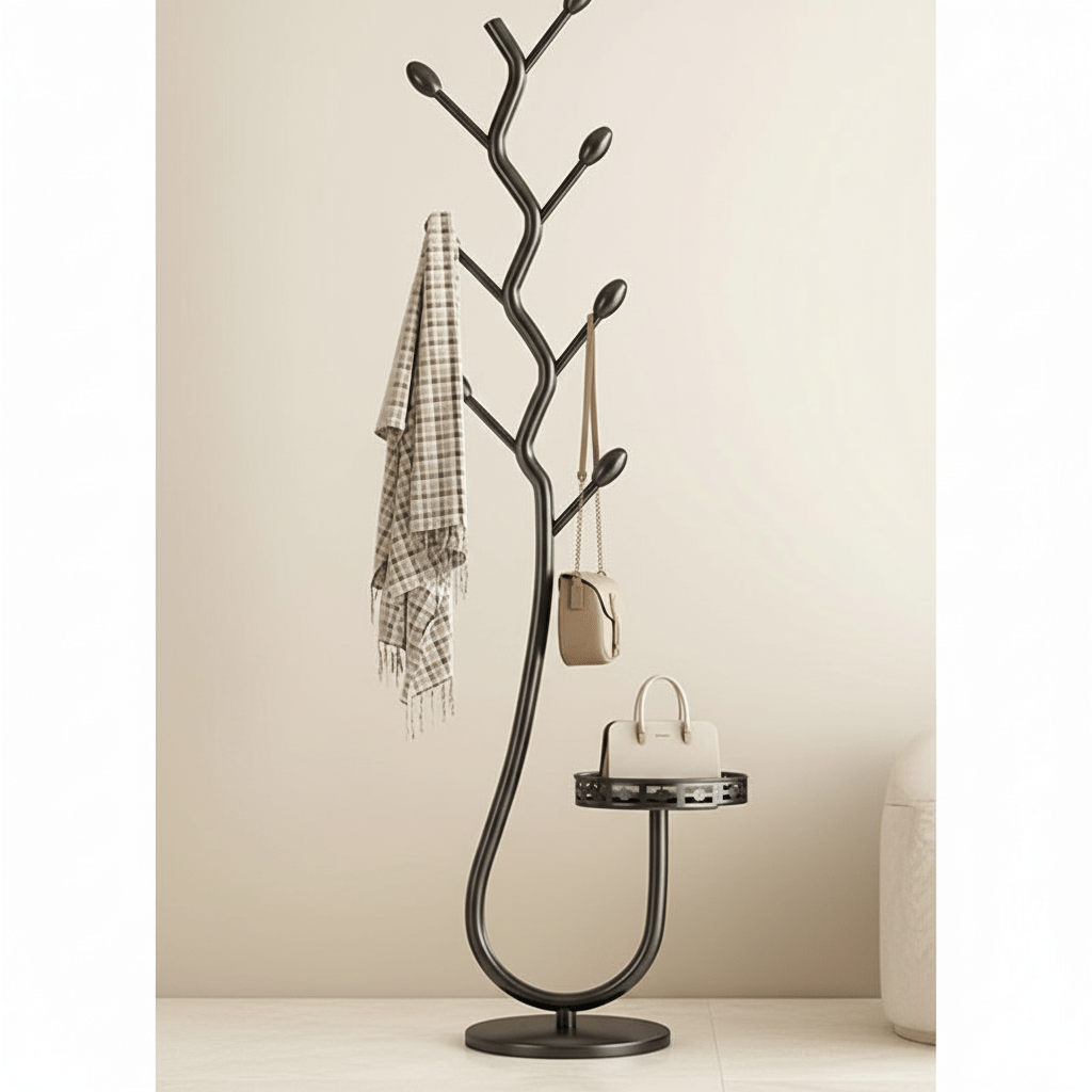 Porte-manteau en Fer Minimaliste | Design Scandinave Élégant et Pratique