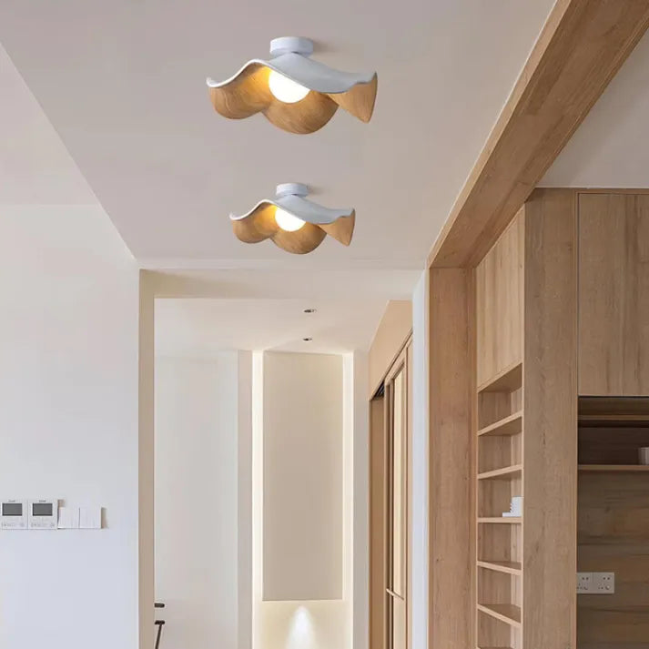 Lustre en Bois Scandinave - Éclairage Sculptural et Apaisant