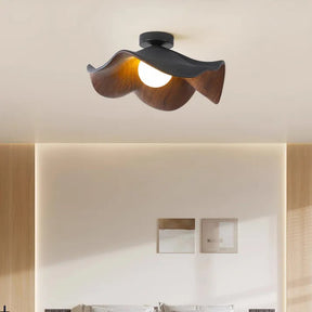 Lustre en Bois Scandinave - Éclairage Sculptural et Apaisant