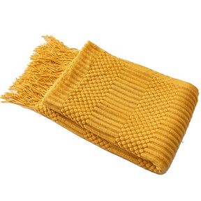 Couverture Tricotée Douillette pour Canapé - Style Scandinave et Confort Optimal