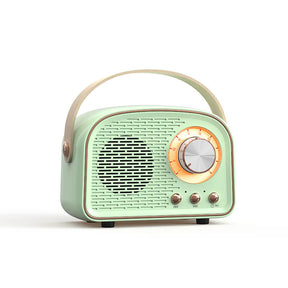 Enceinte Bluetooth Portable Rétro - Son Immersif et Design Élégant