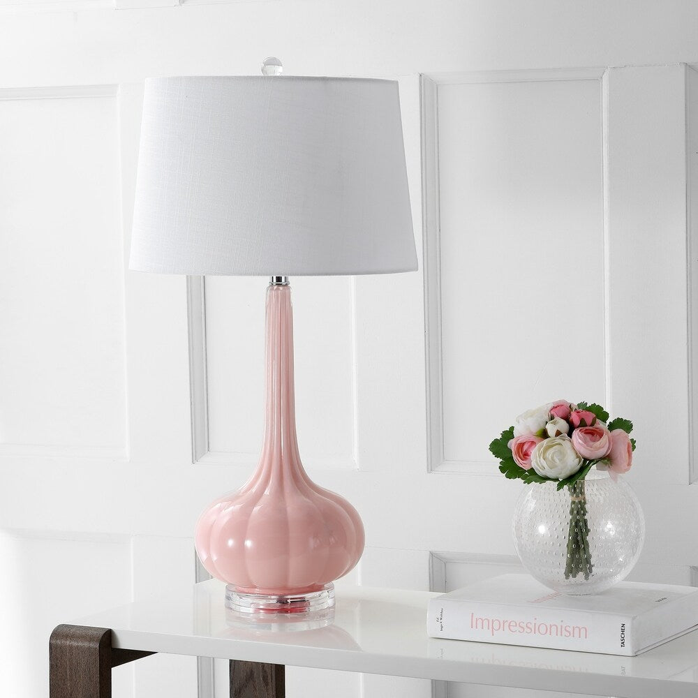Lampe de Table en Céramique Épurée - Design Élégant avec Abat-jour Blanc