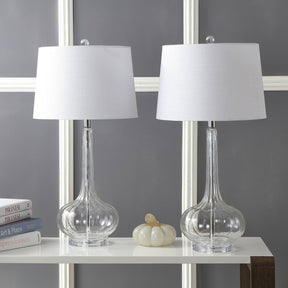 Lampe de Table en Céramique Épurée - Design Élégant avec Abat-jour Blanc