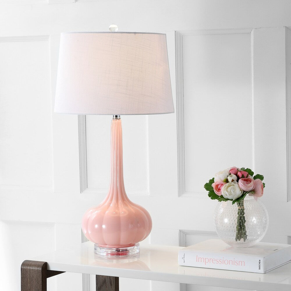 Lampe de Table en Céramique Épurée - Design Élégant avec Abat-jour Blanc