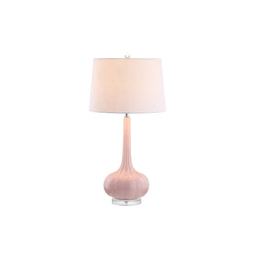 Lampe de Table en Céramique Épurée - Design Élégant avec Abat-jour Blanc