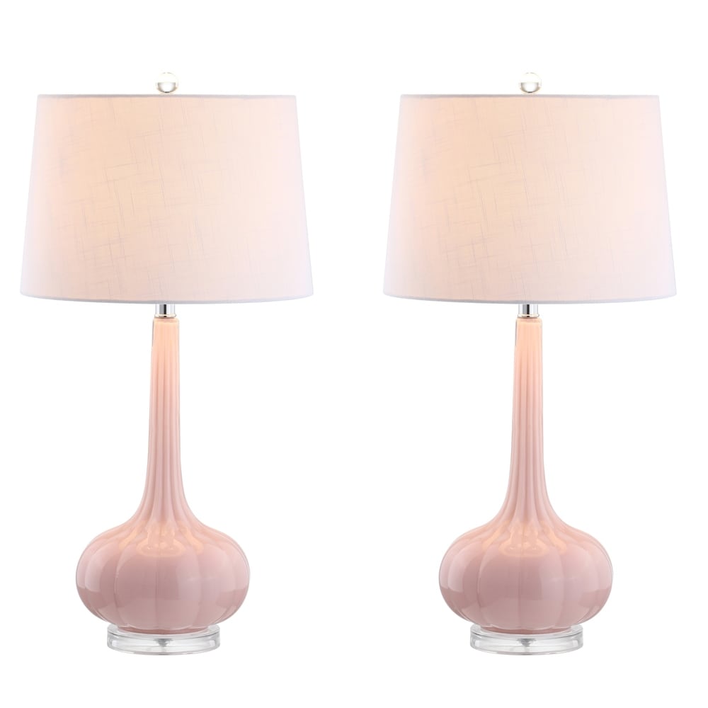 Lampe de Table en Céramique Épurée - Design Élégant avec Abat-jour Blanc