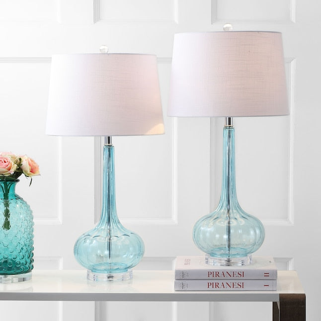 Lampe de Table en Céramique Épurée - Design Élégant avec Abat-jour Blanc