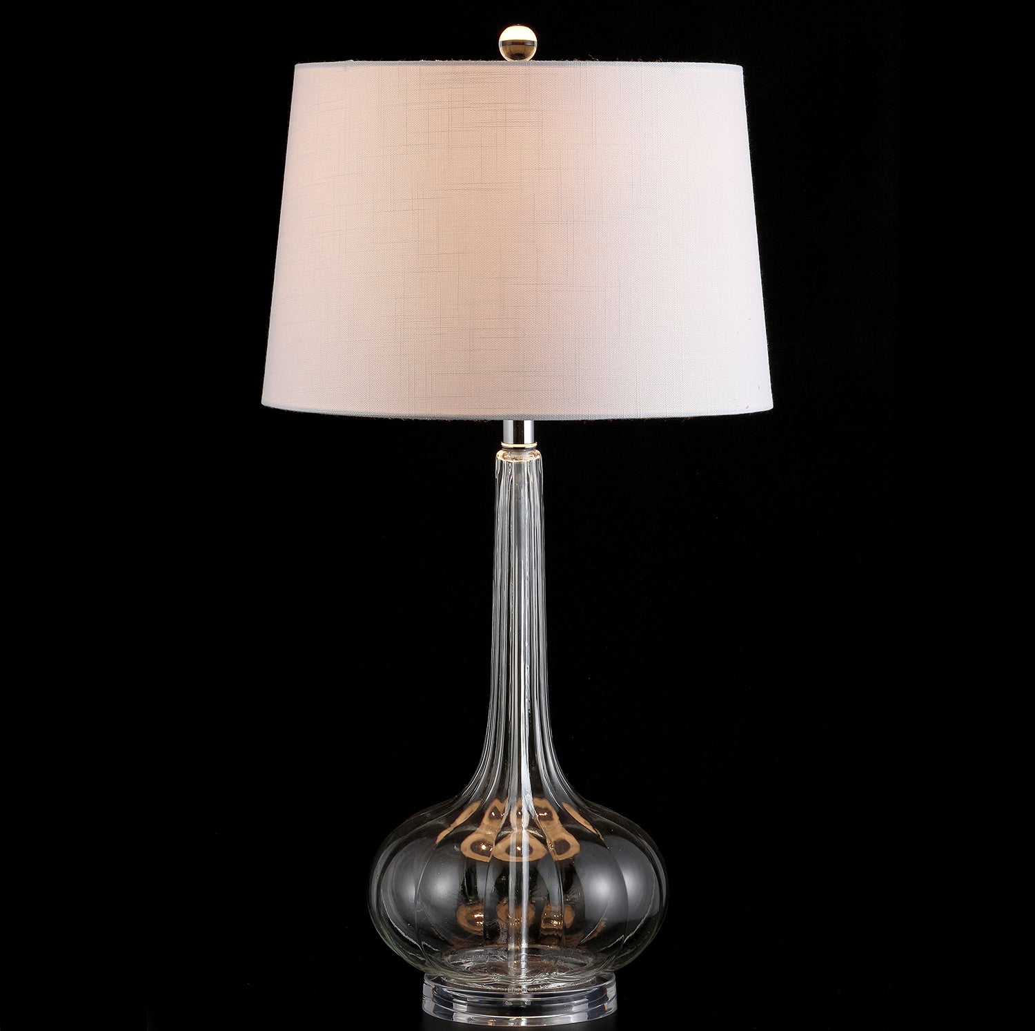 Lampe de Table en Céramique Épurée - Design Élégant avec Abat-jour Blanc