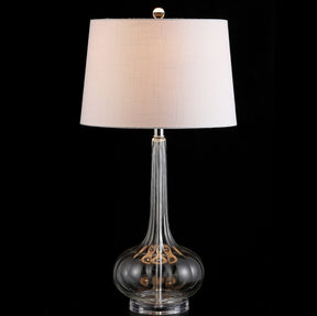 Lampe de Table en Céramique Épurée - Design Élégant avec Abat-jour Blanc