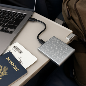 SSD Portable Rapide pour Transfert de Données - Design Compact et Résistant