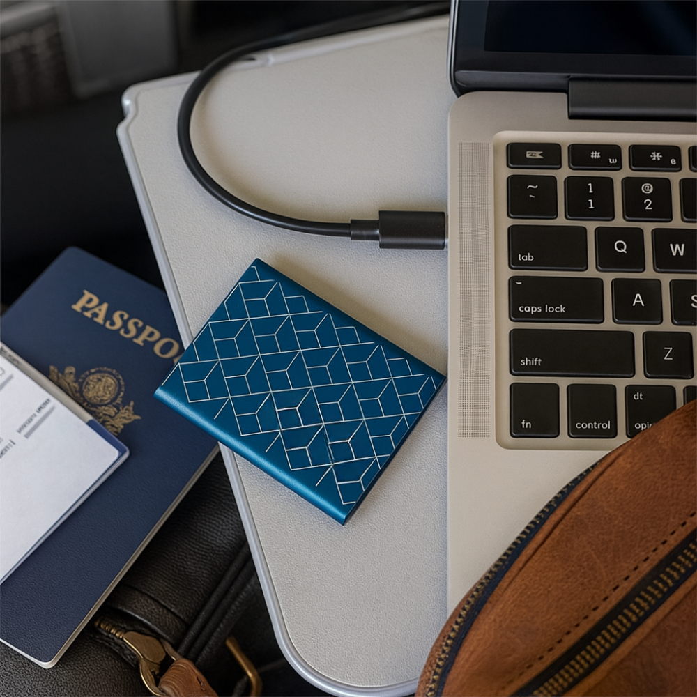 SSD Portable Rapide pour Transfert de Données - Design Compact et Résistant