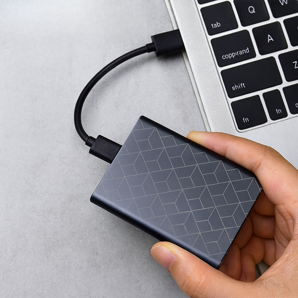 SSD Portable Rapide pour Transfert de Données - Design Compact et Résistant