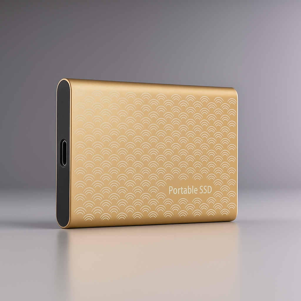 SSD Portable Rapide pour Transfert de Données - Design Compact et Résistant