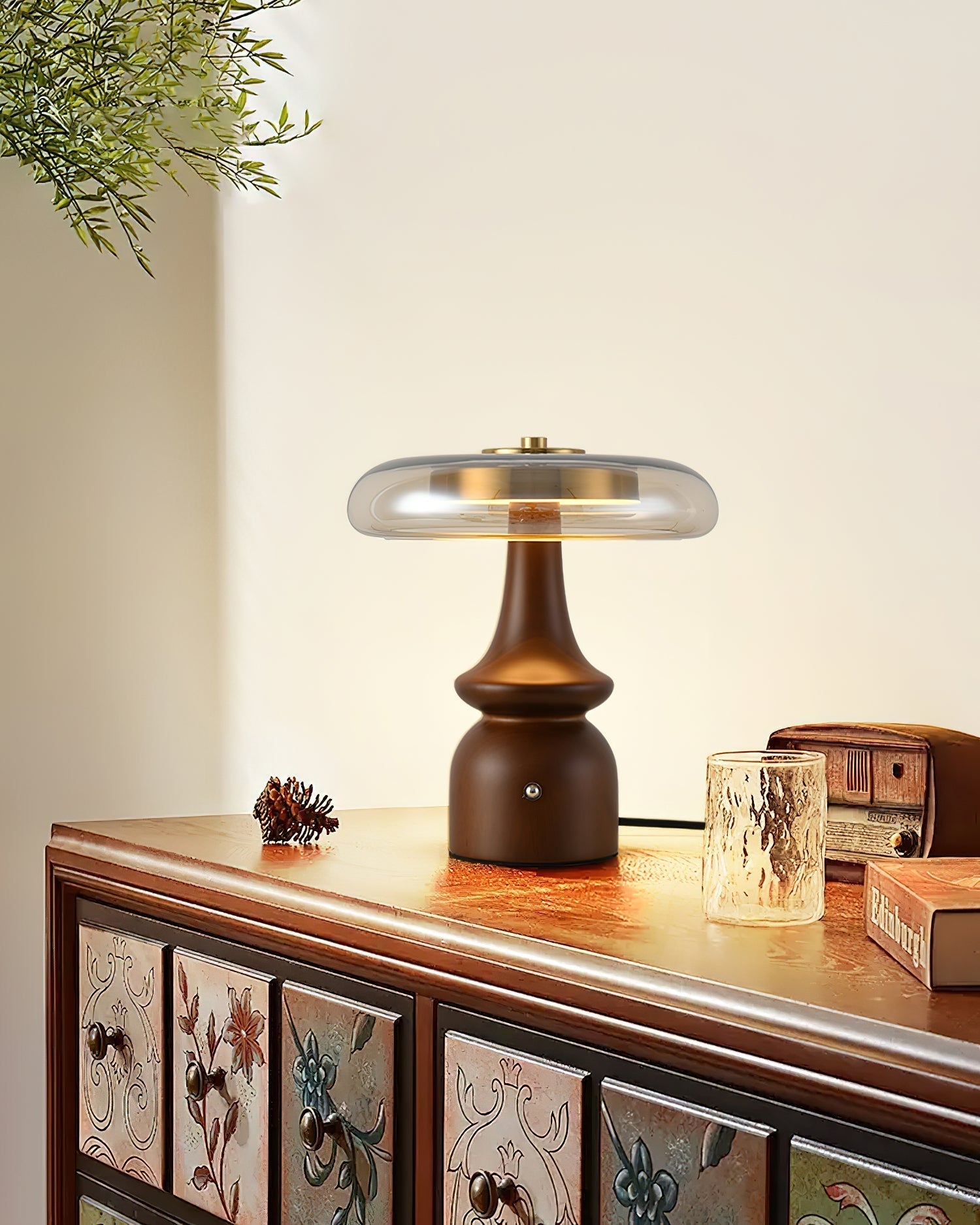 Lampe d'Accent Moderne en Verre - Ambiance Chaleureuse et Élégante