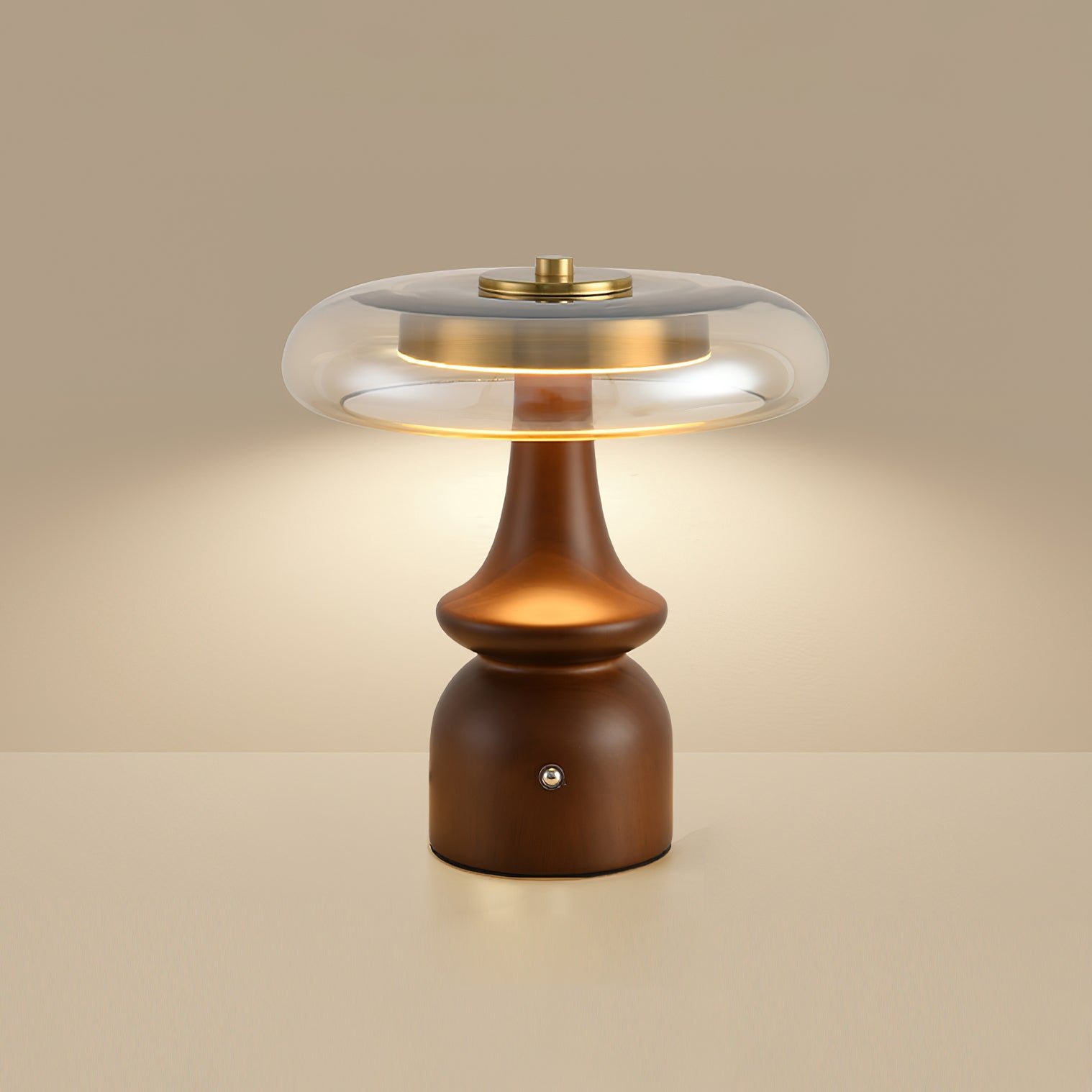 Lampe d'Accent Moderne en Verre - Ambiance Chaleureuse et Élégante