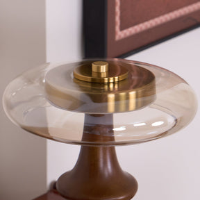 Lampe d'Accent Moderne en Verre - Ambiance Chaleureuse et Élégante