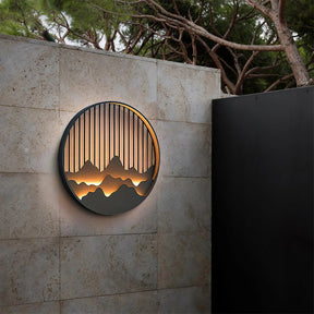 Applique Murale Extérieure Moderne - Éclairage Élégant Inspiré des Montagnes