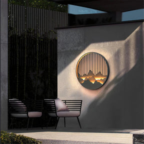 Applique Murale Extérieure Moderne - Éclairage Élégant Inspiré des Montagnes