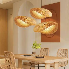 Lampe Pendante en Bambou Naturel - Design Minimaliste et Chaleureux