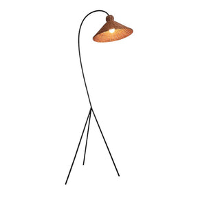 Lampe sur Pied en Bambou - Éclairage Élégant et Contemporain