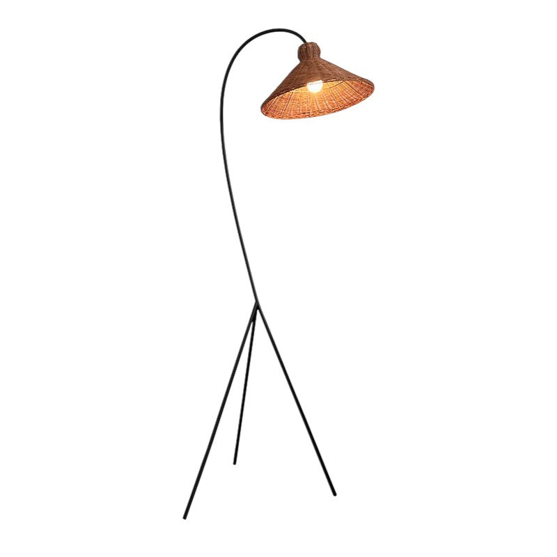 Lampe sur Pied en Bambou - Éclairage Élégant et Contemporain