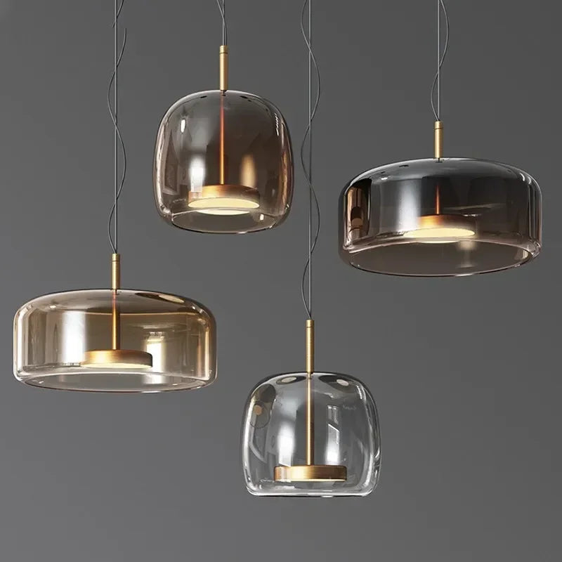 Éclairage en Verre Moderne - Élégance Chic et Accueillante