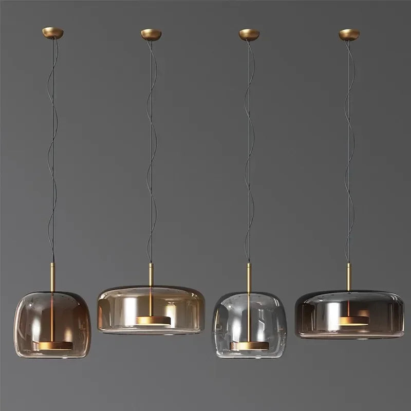 Éclairage en Verre Moderne - Élégance Chic et Accueillante
