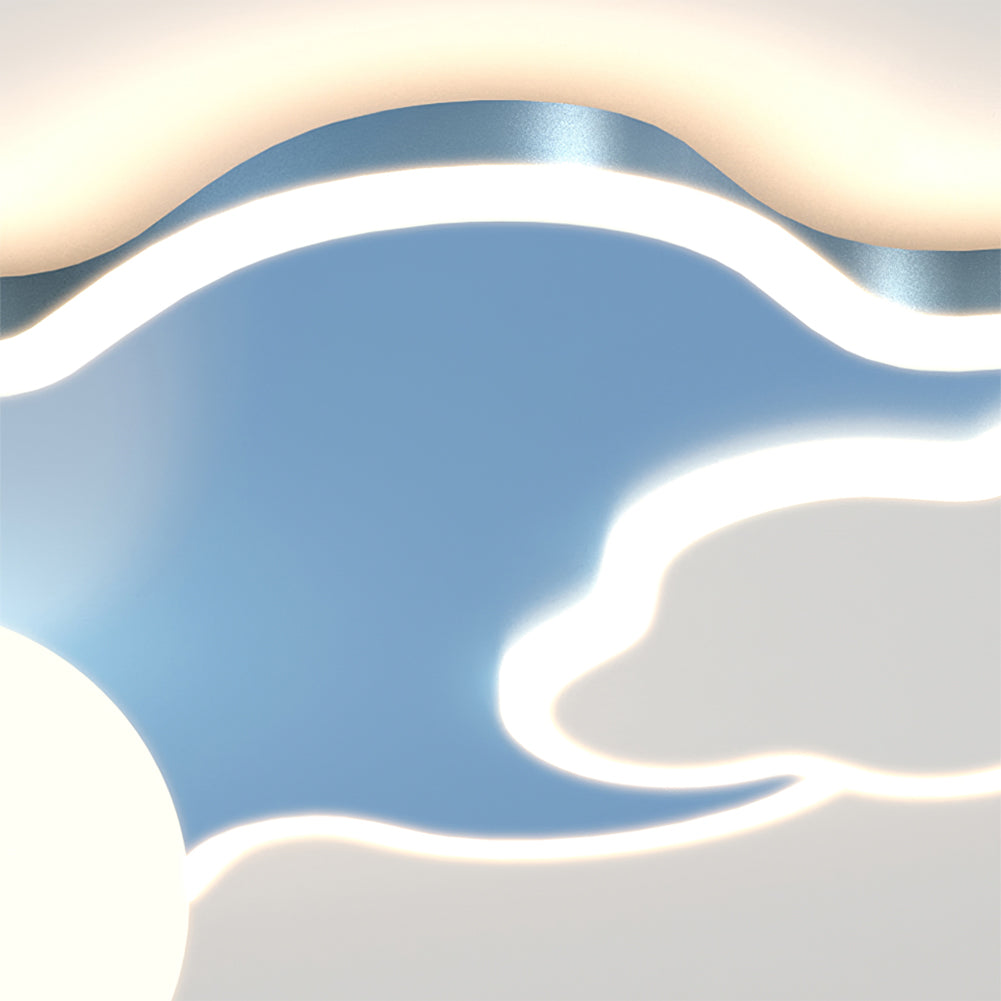Plafonnier Nuages Rêveurs - Éclairage Doux et Atmosphère Intime