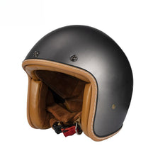 Casque Jet Rétro Léger - Confort et Style pour Motards
