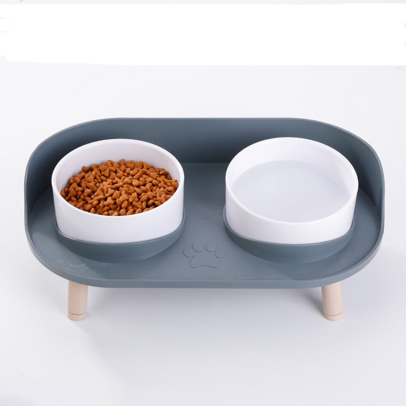 Station de Nourriture Élevée pour Chiens - Design Ergonomique et Base Antidérapante