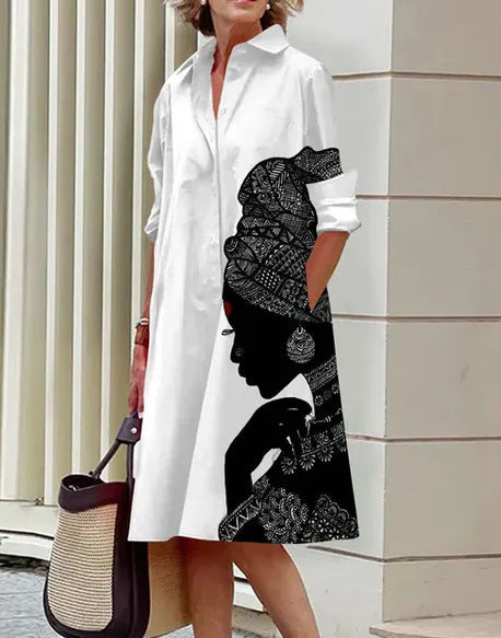 Robe Décontractée Imprimée pour Femmes - Style Estival Flatteur et Confortable