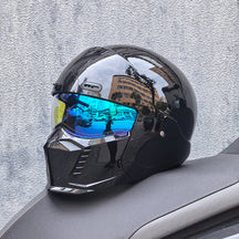 Casque de Moto Rétro Intégral - Homologué DOT et ECE, Confort Optimal