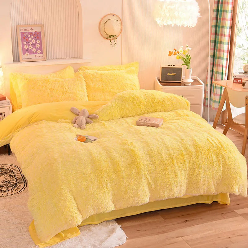 Ensemble de Duvet en Velours - Luxe et Confort pour Votre Chambre